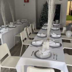 Stack of Tall Birchwood White for Christmas Decor