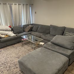 Sectional L shape Couch and coffee table