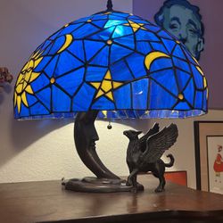 Stained Glass Moon Lamp 