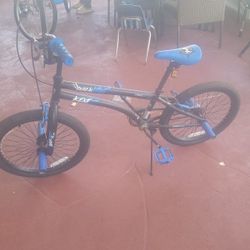 Blue And Black Bike