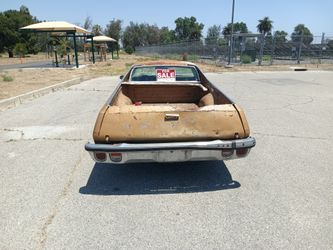 Golden Chevy El Camino
