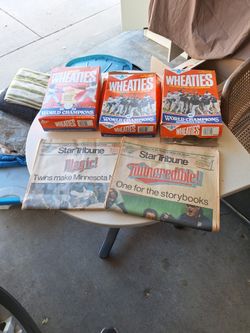 Twins Wheaties Boxes 1987