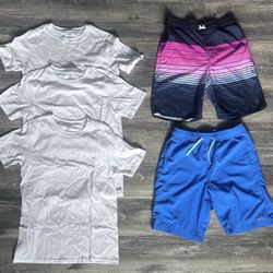 Youth Swimwear Gap-Old Navy Boys Swim Trunks SZ XL Short Sleeve Tees Boys SZ XXL