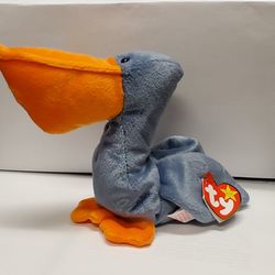 Vintage 1996 Original Ty Beanie Baby Scoop The Pelican Bird Style 4107