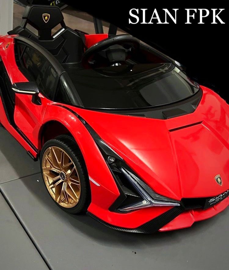 π΄π΄!!BRAND NEW 12V LUXURY REMOTE CONTROL Electric Kid Ride On Car Power Wheels Lamborghini SIAN FKP 37 with LED lights and real life scissor doors
