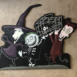 LOCK, SHOCK & BARREL from NIGHTMARE BEFORE CHRISTMAS LAWN ART 