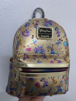 Disneyland 70th Anniversary Loungefly Mini Backpack Mickey & Minnie New 2025