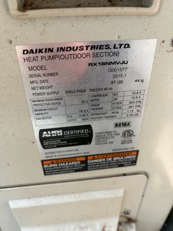 Daikin 18,000 BTU Mini-Split Heat Pump