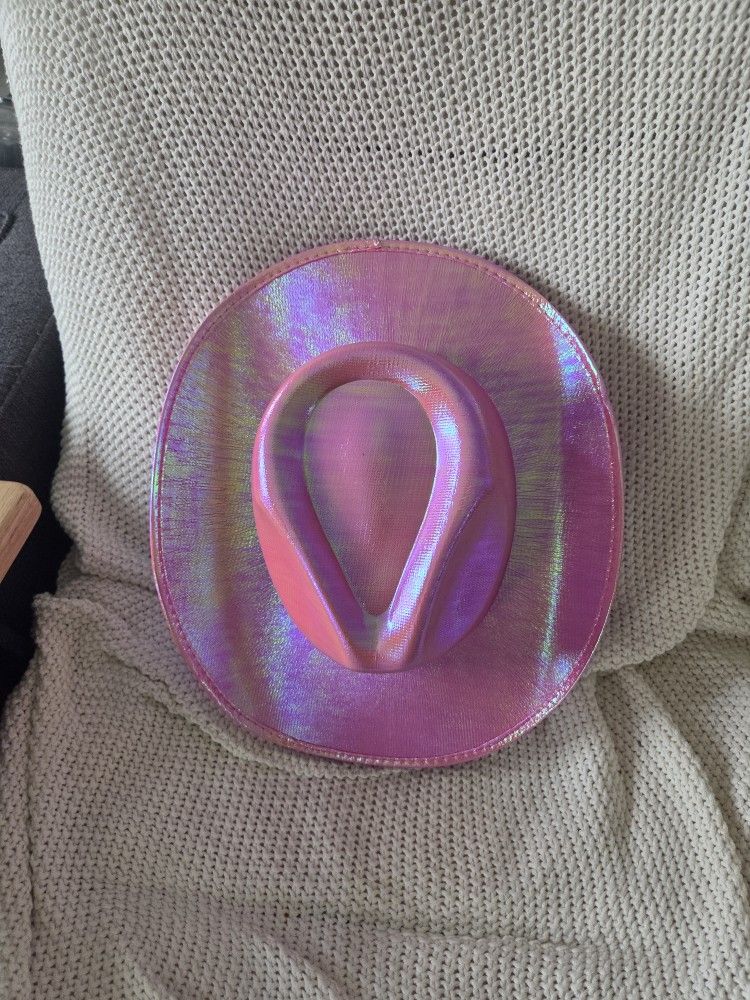 Pink Holographic Cowboy Hats