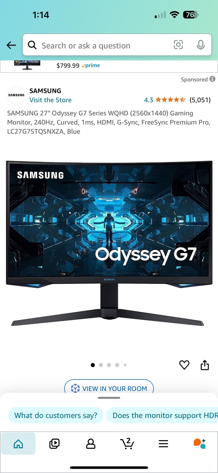 Samsung Gaming /office Monitor