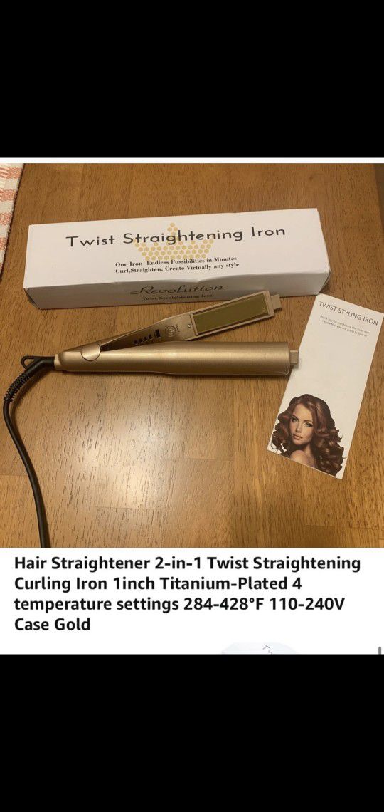 2 in 1 Hair straightener 