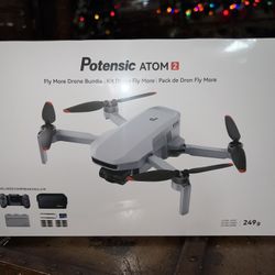 Potensic - ATOM 2 Fly More Combo Drone with Remote Controller - Gray