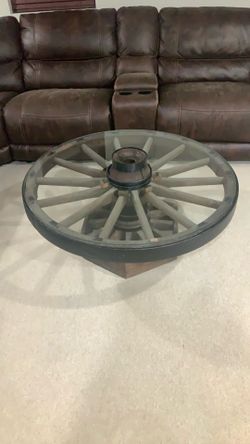 Genuine Wagon Wheel table