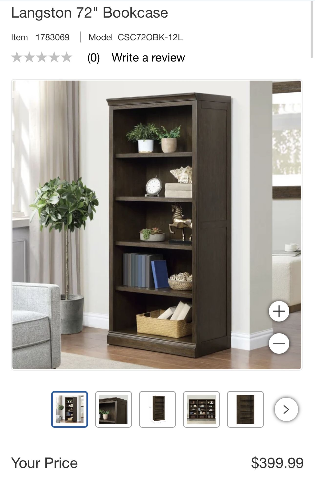 Langston 72" Bookcase