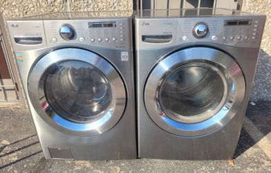 LG Super Capacity front loading washer and dryer