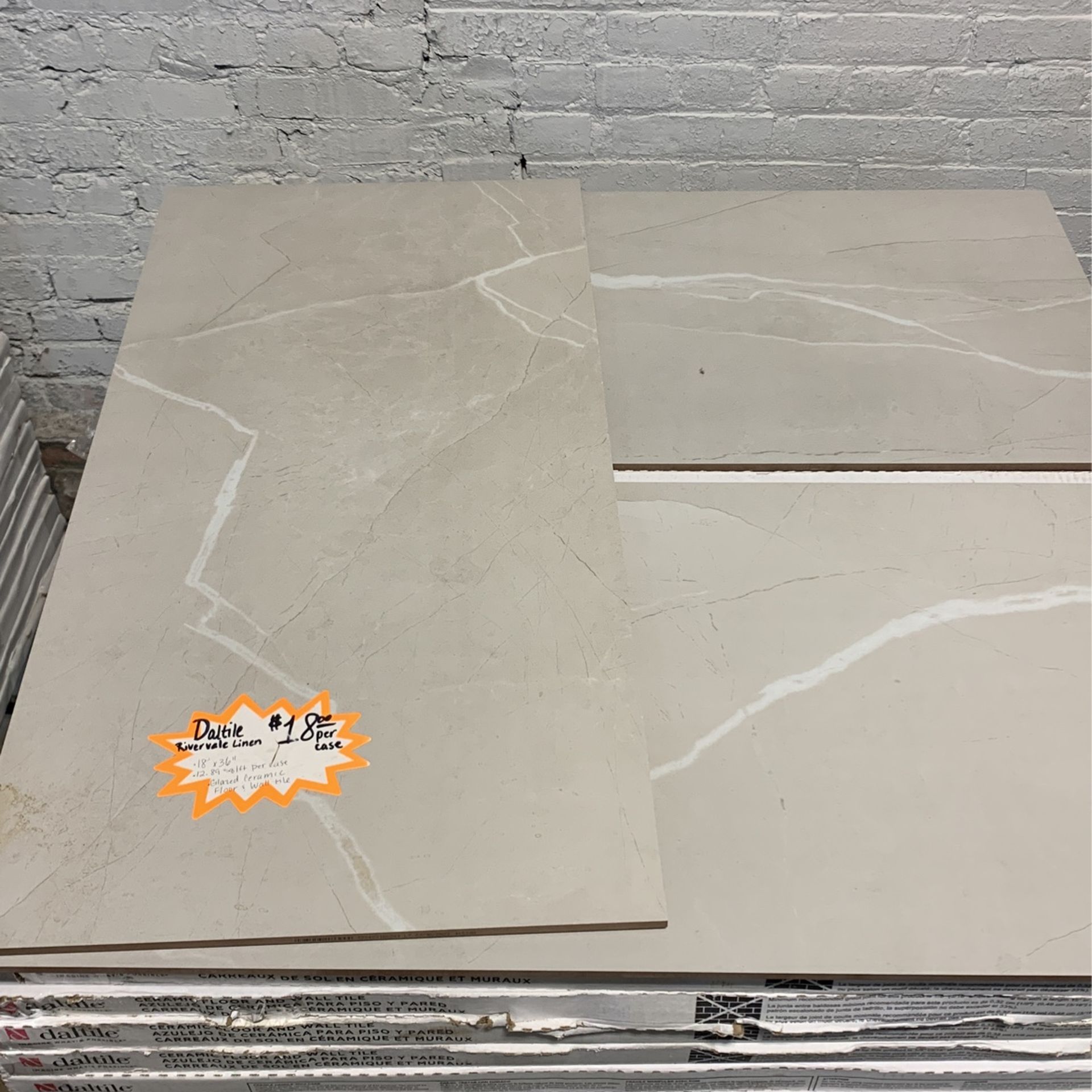 Rivervale Linen Daltile Ceramic Floor And Wall Tile 18x36 