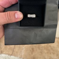 Engagement Ring 14k White Gold 1/2 Carat Diamonds 