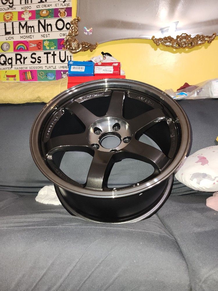 Te37 sl 17x9 +22 Double Pressed Black