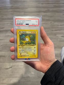 1999 POKEMON GERMAN #14 RAICHU-HOLO 1ST EDITION