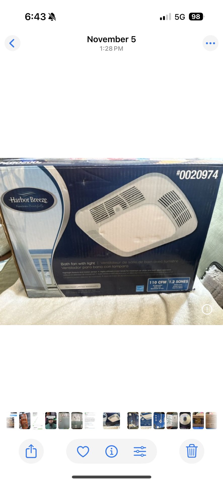 Bath Fan With Light: Harbor Breeze