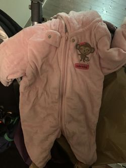 Baby girl zip up clothing