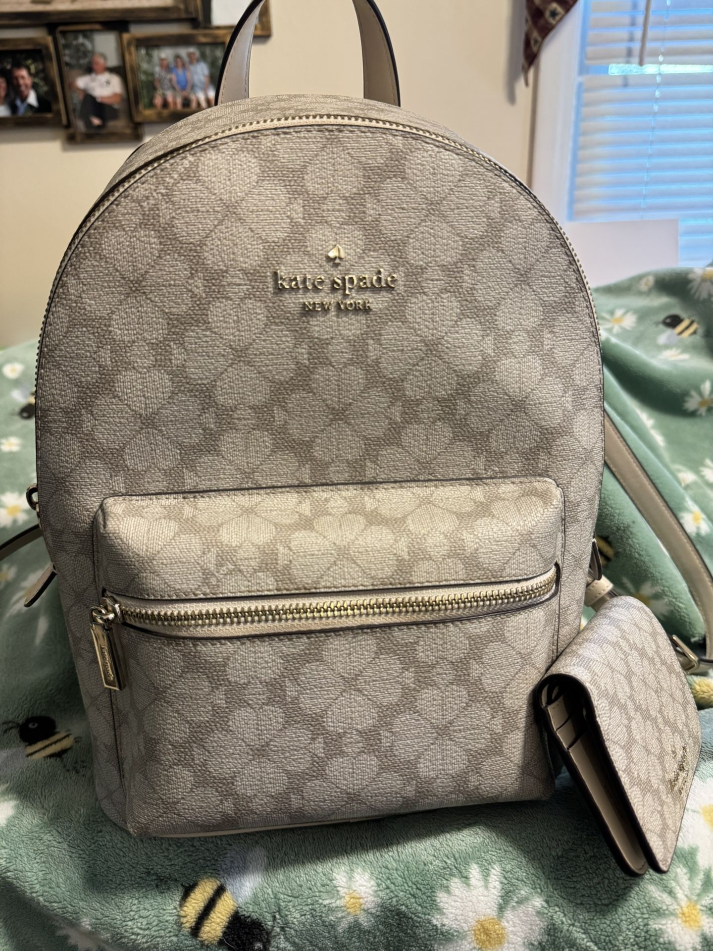 Kate Spade Backpack Handbag & Matching Wallet