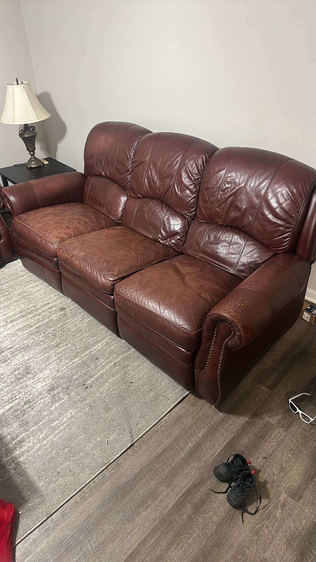Leather couches