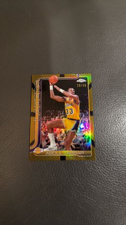 Kareem Abdul-Jabbar 2025-26 Topps Chrome Gold Refractor /50 — Lakers