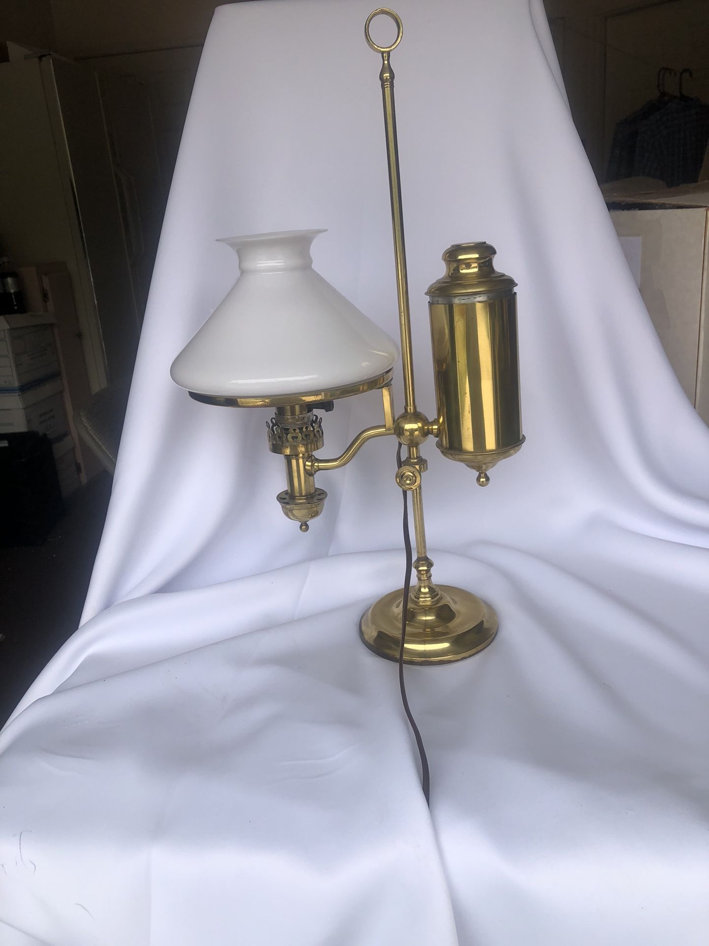 Antique Bass Student Lamp