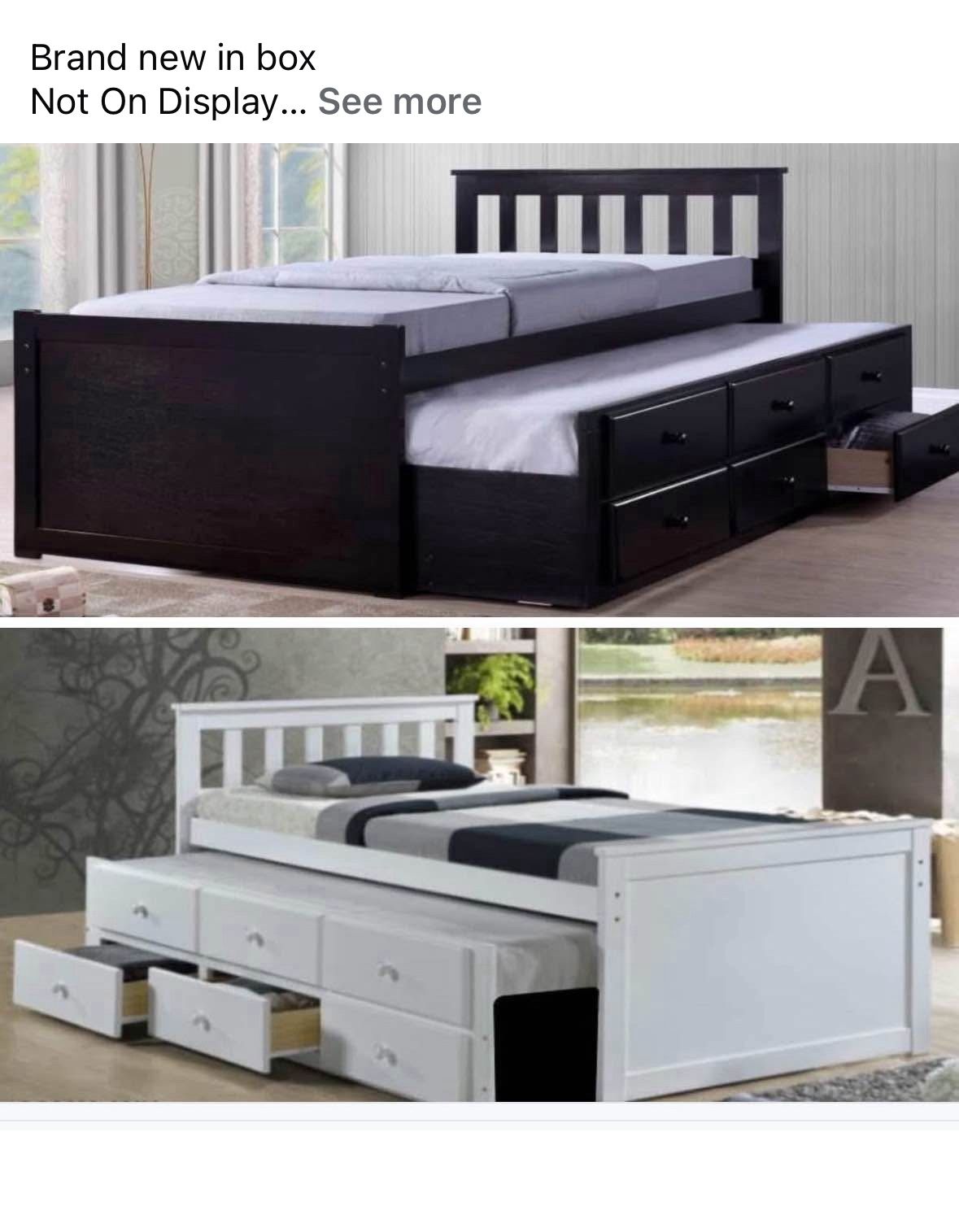 Twin Bed With Trundle Twin Not Including Mattress