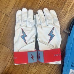 Bruce Bolt Batting Gloves. New 