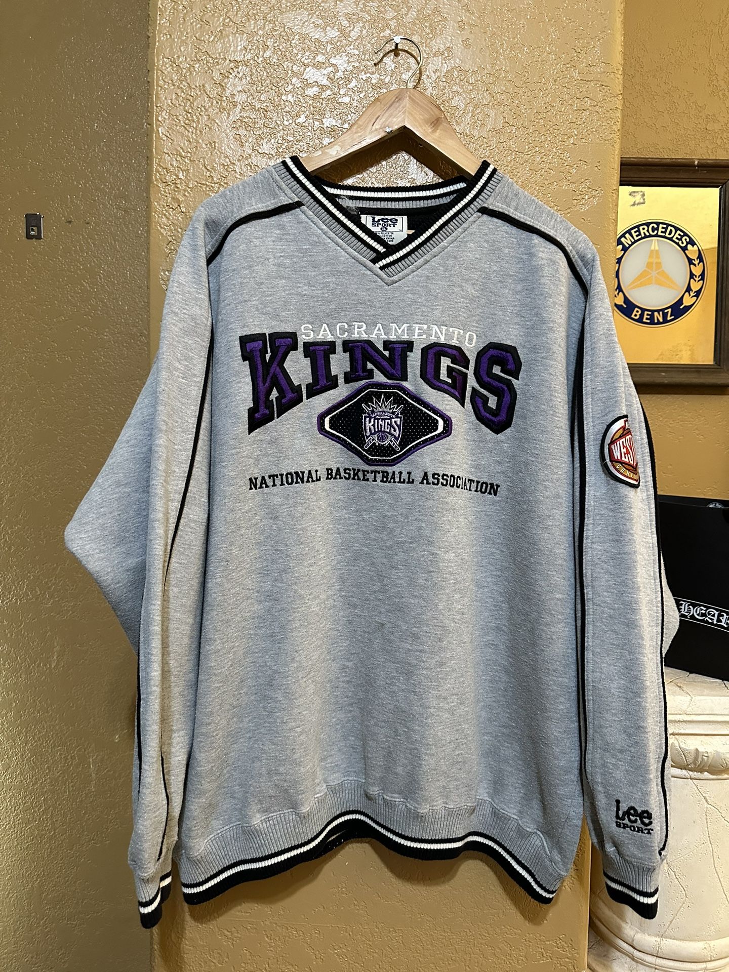 Vintage Sacramento Kings Crewneck Sweatshirt NBA 90s