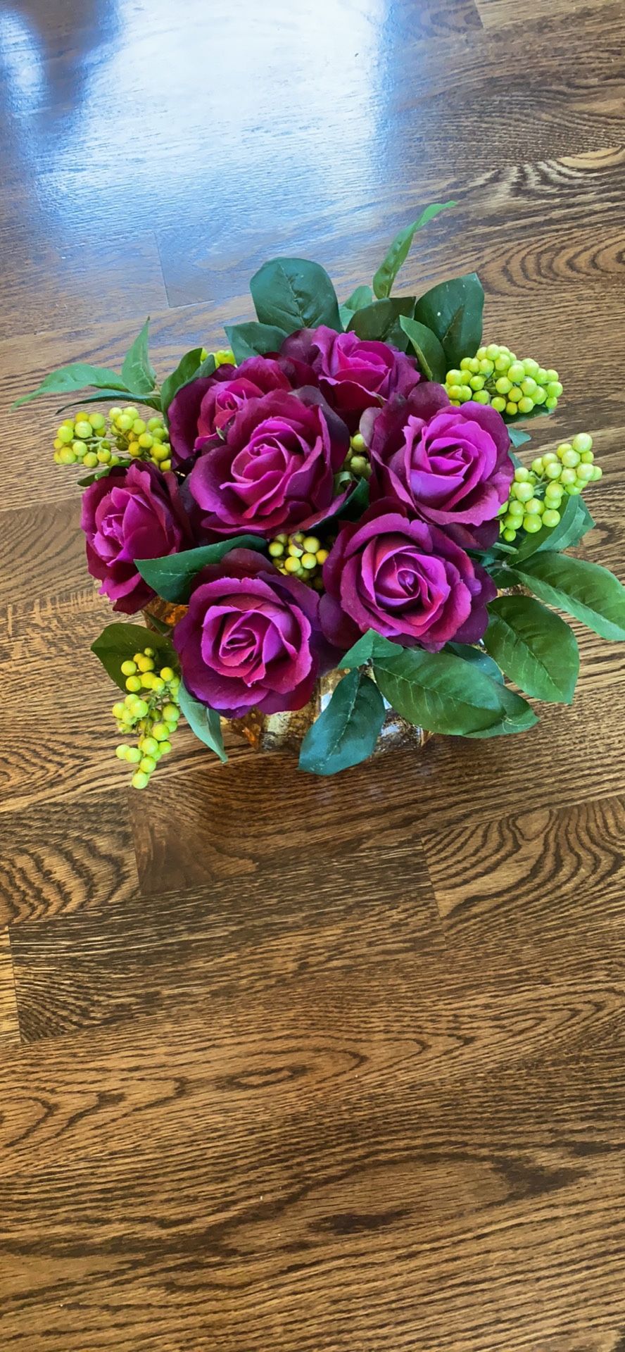 Flower arrangement with pot