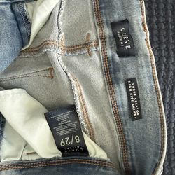 Women’s skinny curved jeans