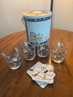 Vintage Georges Briard Tennis Set