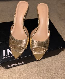 INC Gold Heels
