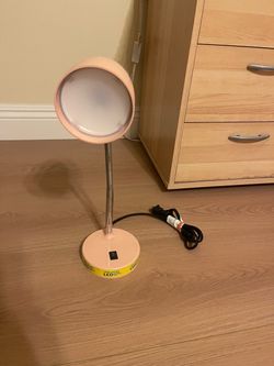 Pink LED Gooseneck Desk Lamp