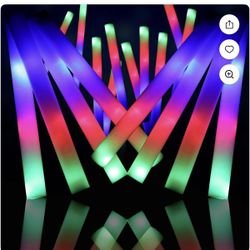 32 PCS LED Foam Glow Sticks 