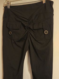 A Pair Of  black pants with back pocket details