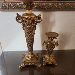 HOME INTERIOR PAR DE CANDELEROS 