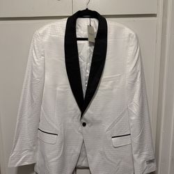 Men’s Alfani 46L 46 Long White Tuxedo Suit Jacket New