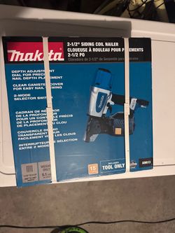 Makita 2 1/2” siding coil nailer