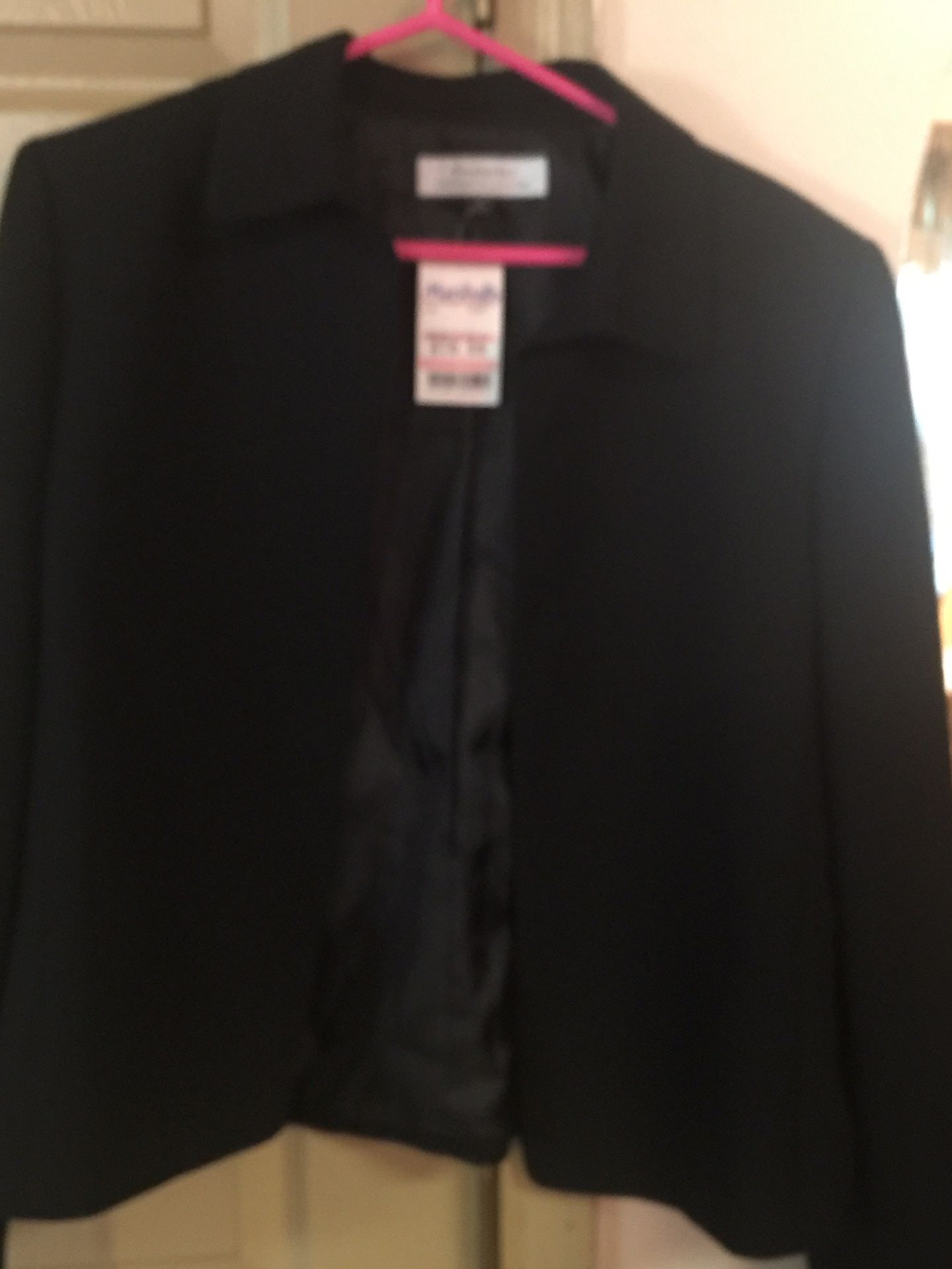 New Tahari black suit jacket size 14