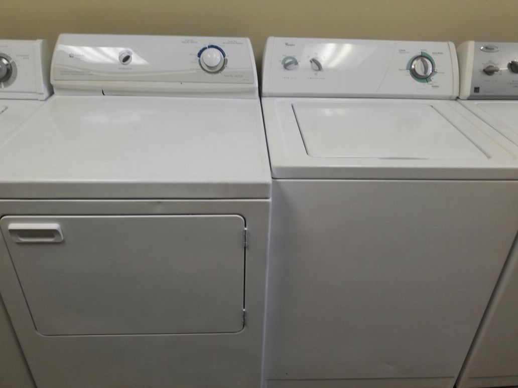 Whirlpool Washer Maytag dryer with warranty virgils preowned appliances