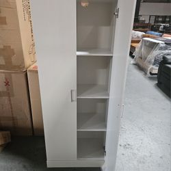White Utility Cabinet 