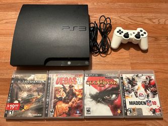 Sony PlayStation 3 Console with 4 Games