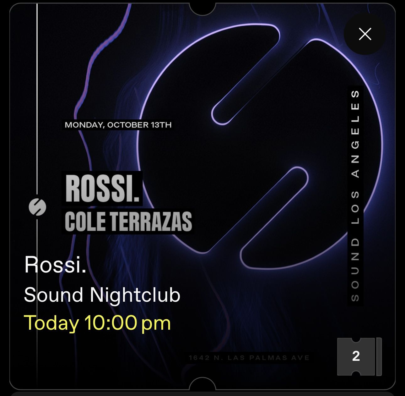 Rossi @ Sound Nightclub