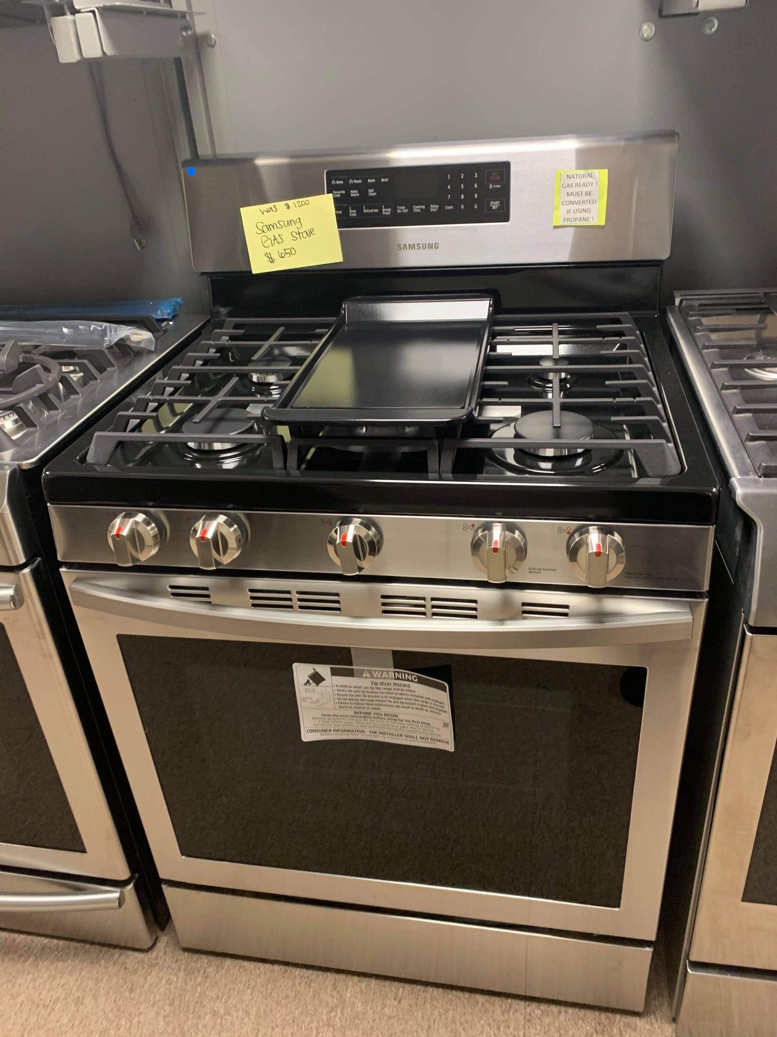 Brand New Samsung Gas Stove