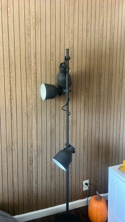 Double Spotlight Floor Lamp Matte Black