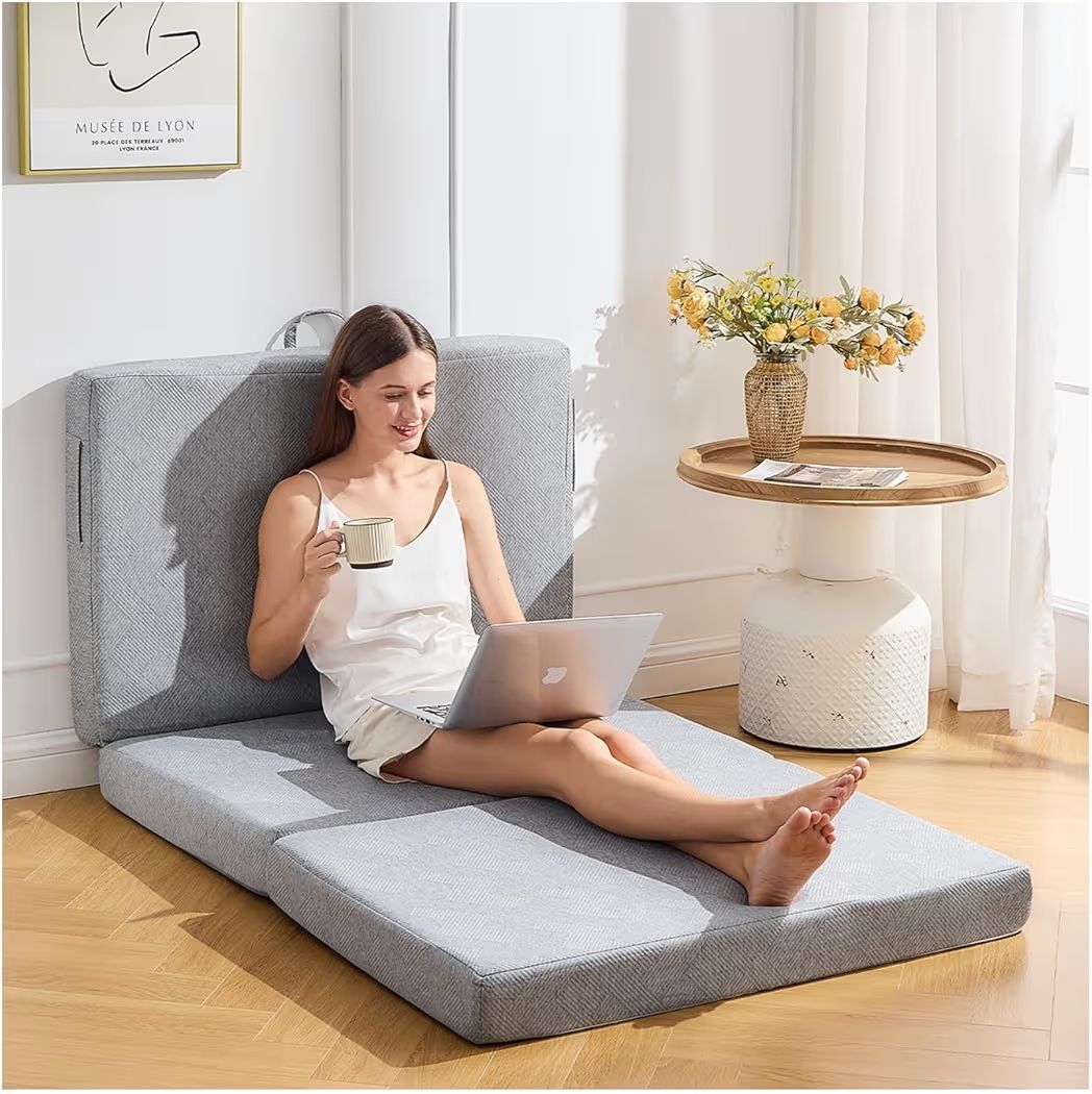 QUEEN 4”Trifold Mattress Queen4 Inch Foldable Mattress Folding Camping RV Floor Mattress 78”x58”x4” $100 Firm